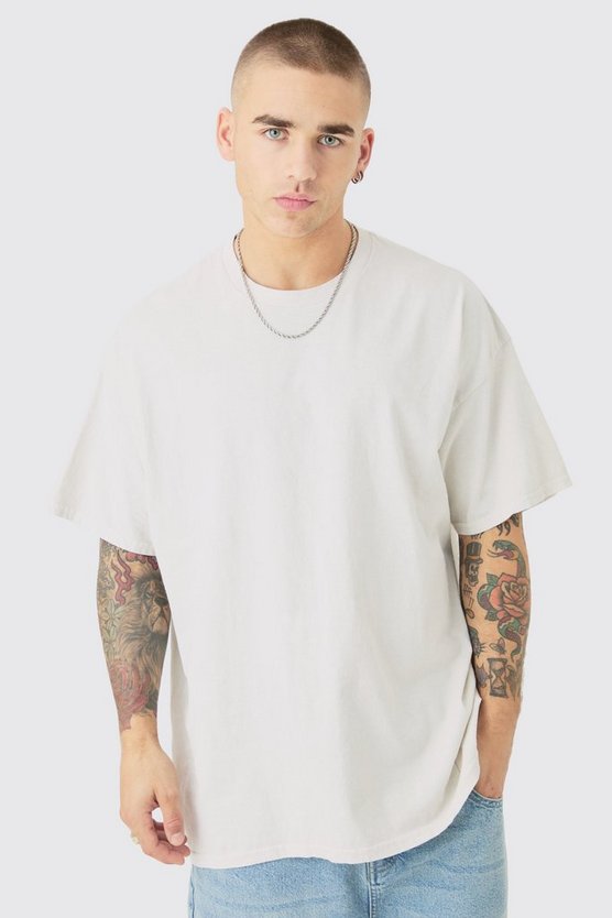 Oversize T-Shirt mit floralem Print
