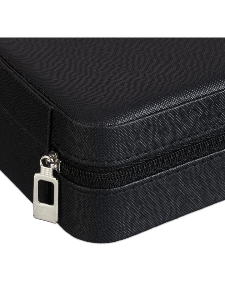 relaxdays Schmuckkästchen in Schwarz - (B)10 x (H)5 x (T)10 cm günstig kaufen onesize