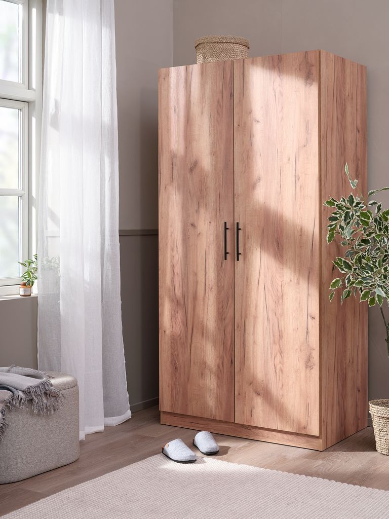 Szafka VIBY VIBY 101x200 2 drzwi w kolorze dąb naturalny