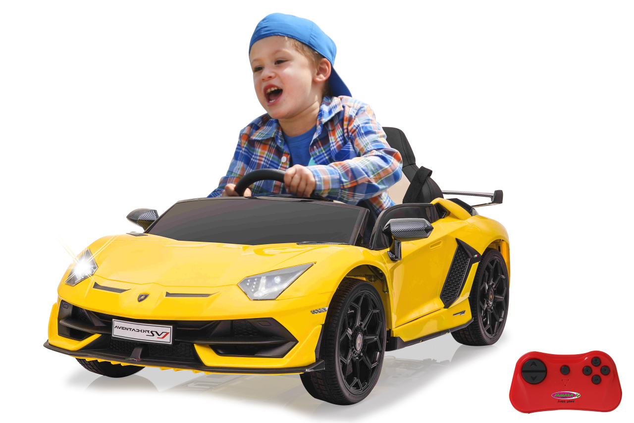 Jamara e.K. JAMARA-460689-Ride-on Lamborghini Aventador SVJ gelb 12V