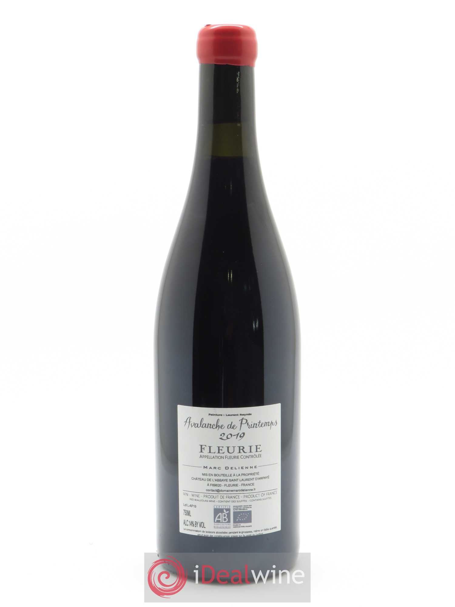 Fleurie Avalanche de Printemps Marc Delienne  2019 - Lot de 1 Bouteille