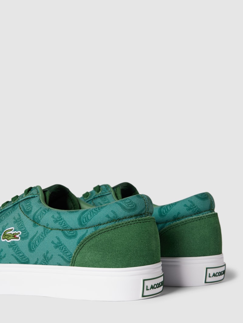 Sneaker mit Allover-Logo Modell 'JUMP' in grün