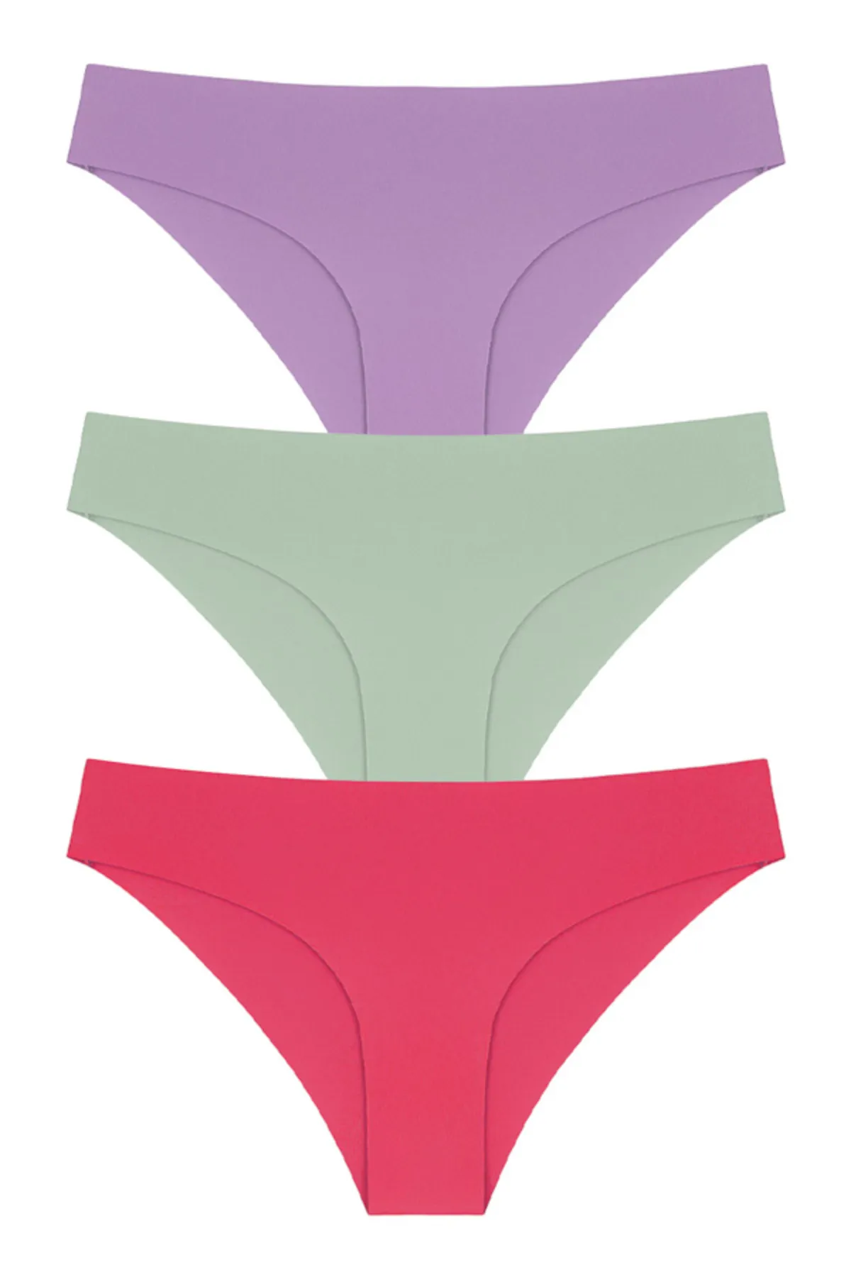 Cottonhill  Lasergeschnittene Damen-Bikini-Höschen, 3er-Pack