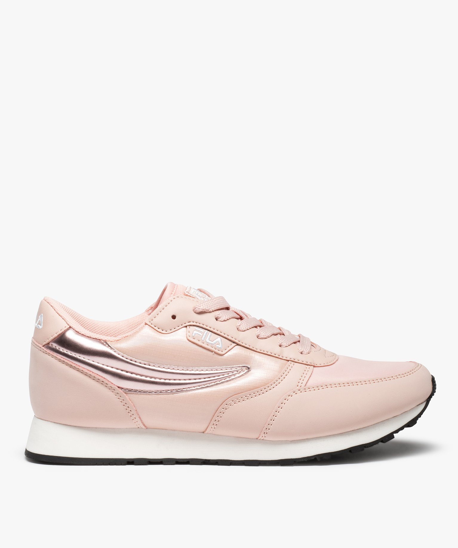 Baskets femme à lacets avec empiècement brillant- Fila Orb... orange | GEMO