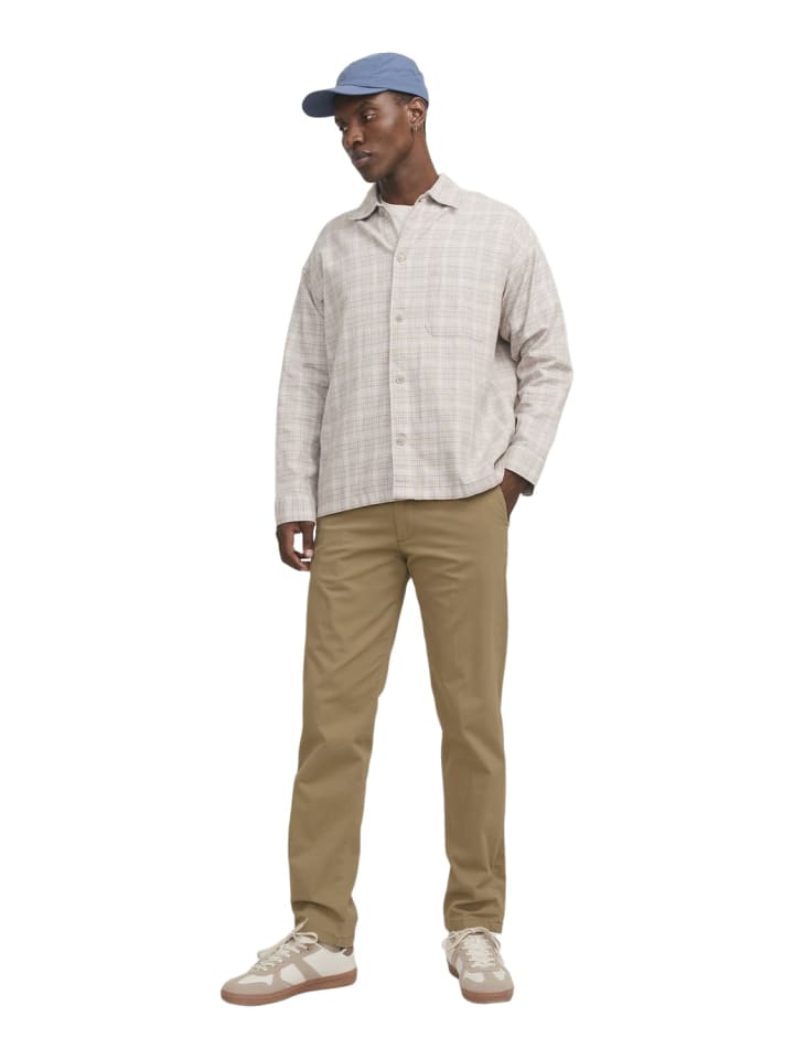 Jack & Jones Stoffhose / Chino JPSTKANE BARRET comfort/relaxed in Beige günstig kaufen