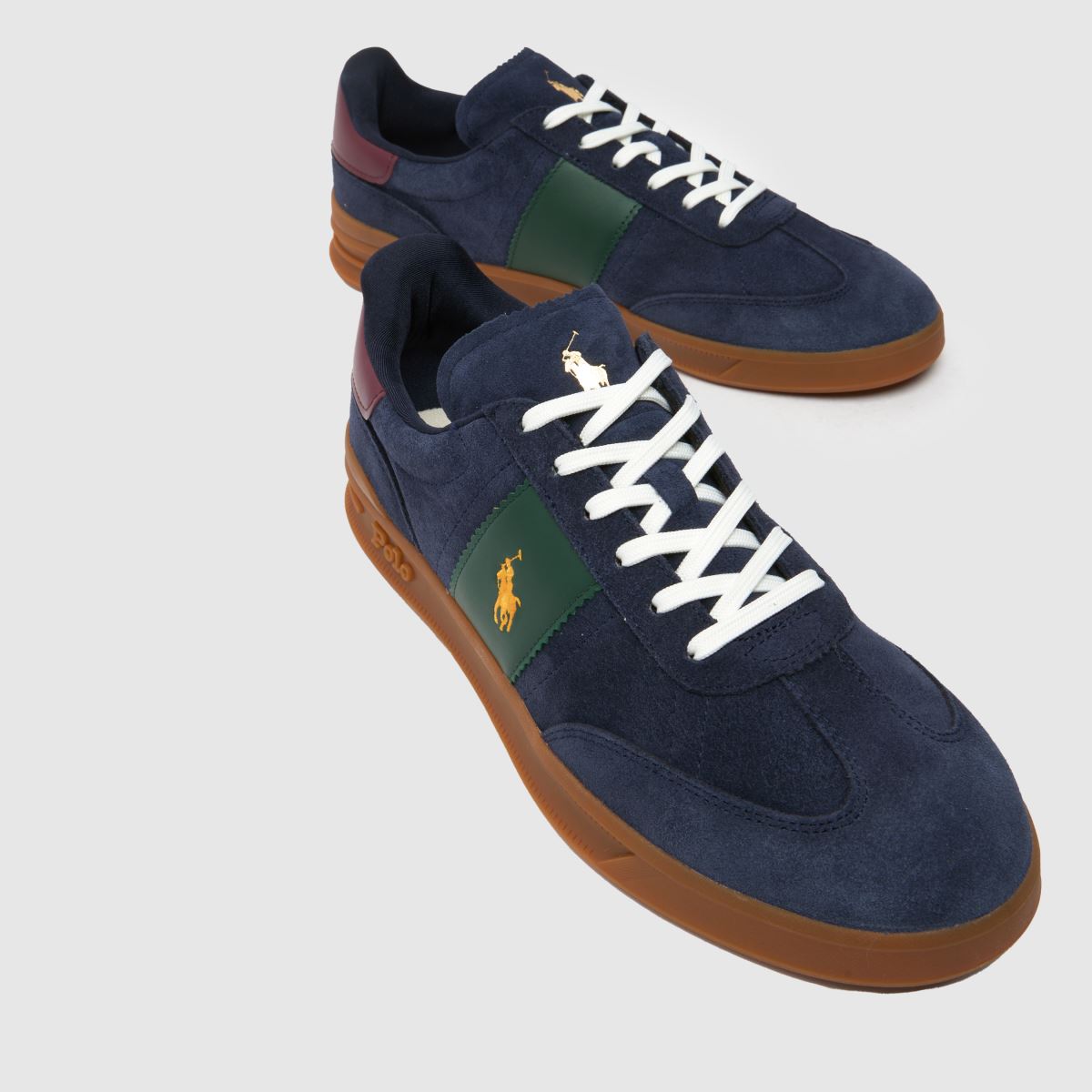 Polo Ralph Lauren – Heritage Aera – Marinblå, flerfärgade sneakers