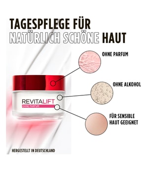 L'Oréal Paris Revitalift Feuchtigkeitspflege ohne Parfum mit Probiotika Gesichtscreme-50 ml