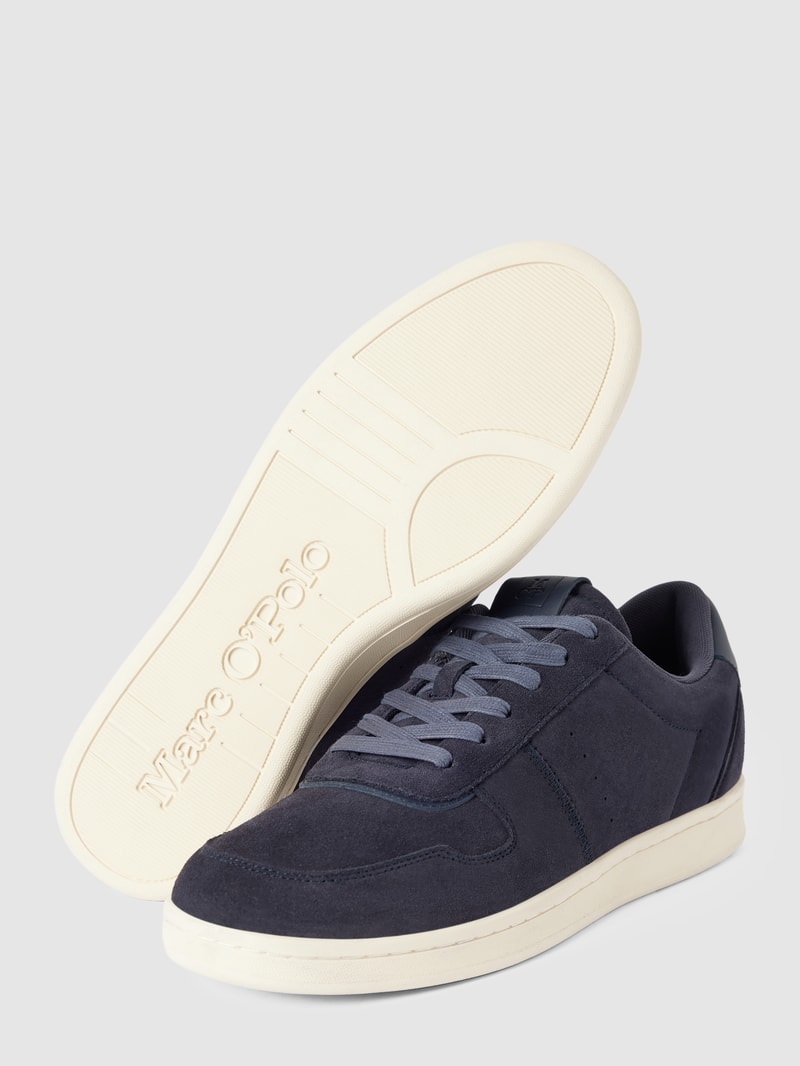 Sneaker mit Schnürverschluss in marineblau