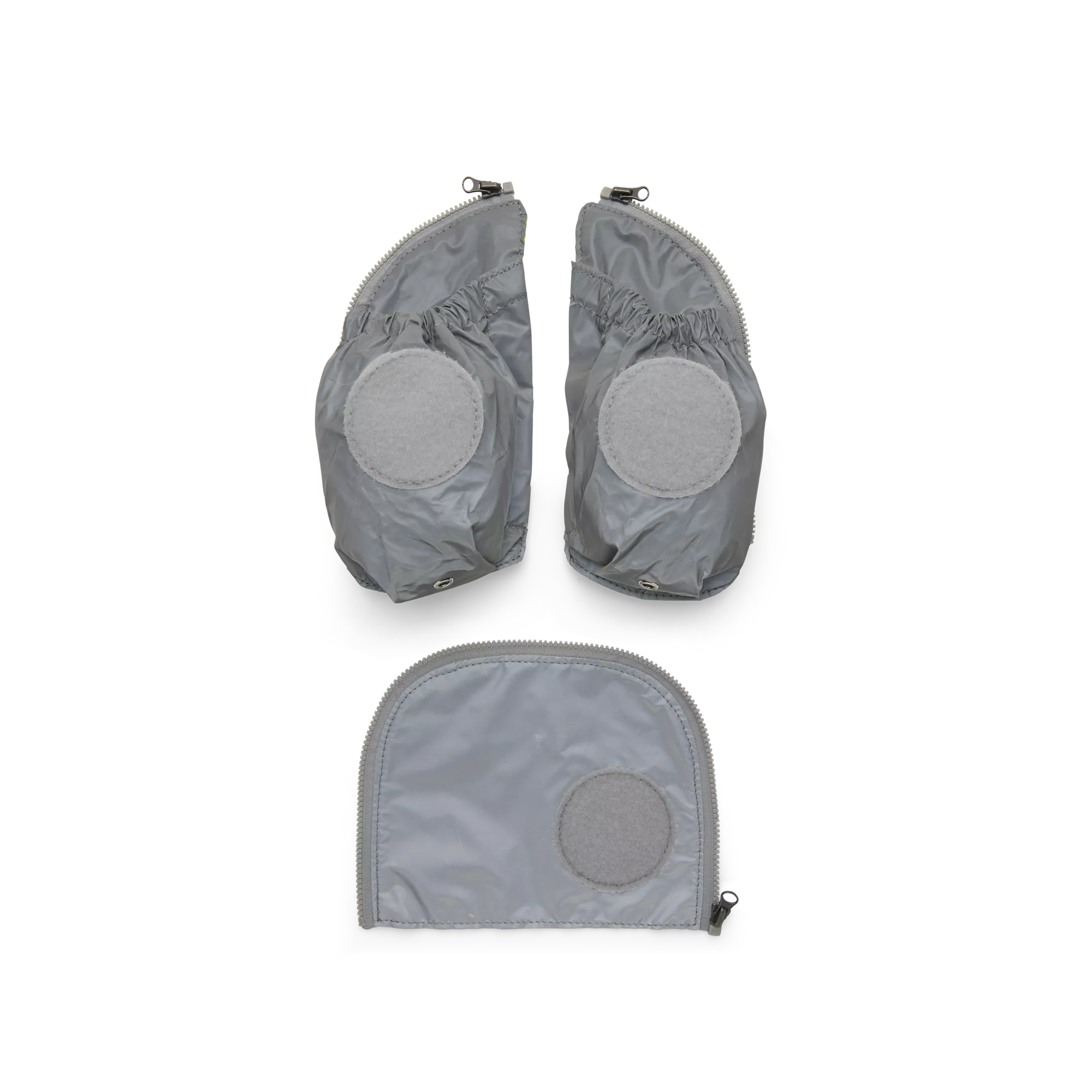 ergobag Seitentaschen Zip-Set Silber