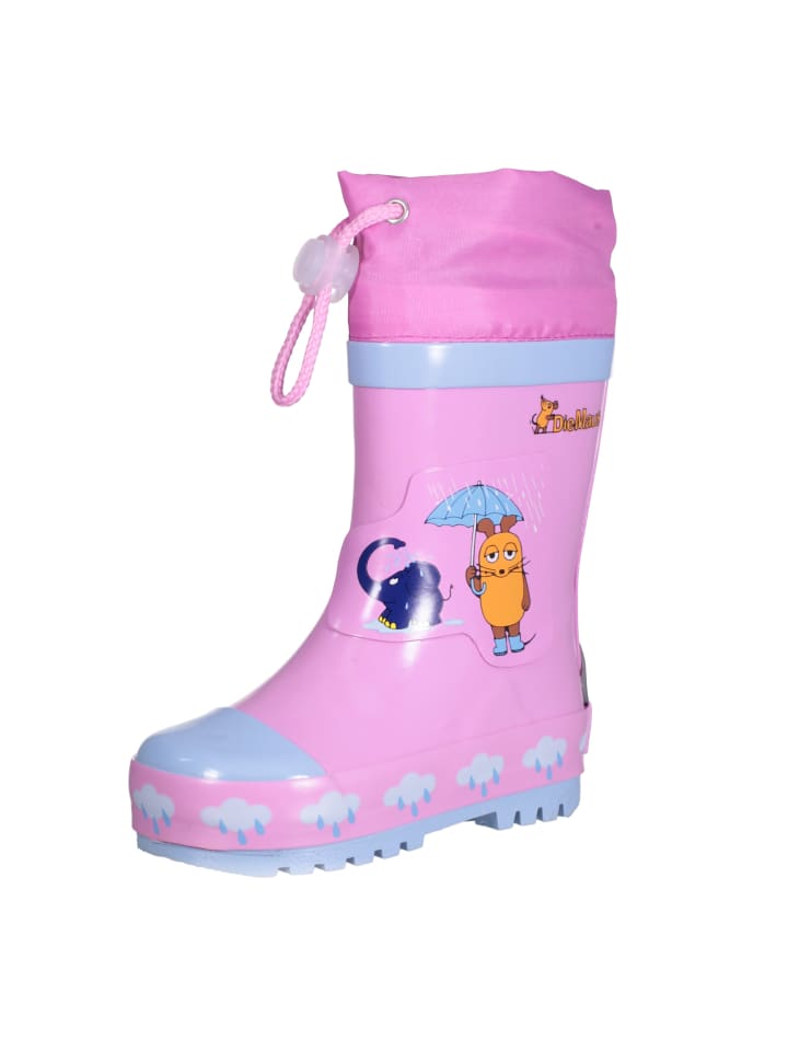 Playshoes Gummistiefel Maus & Elefant in Rosa günstig kaufen