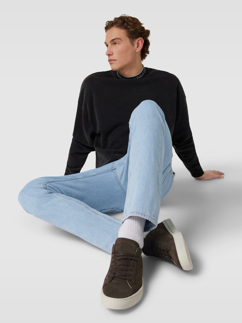 Sneaker aus Leder Modell 'COREY' in hellgrau