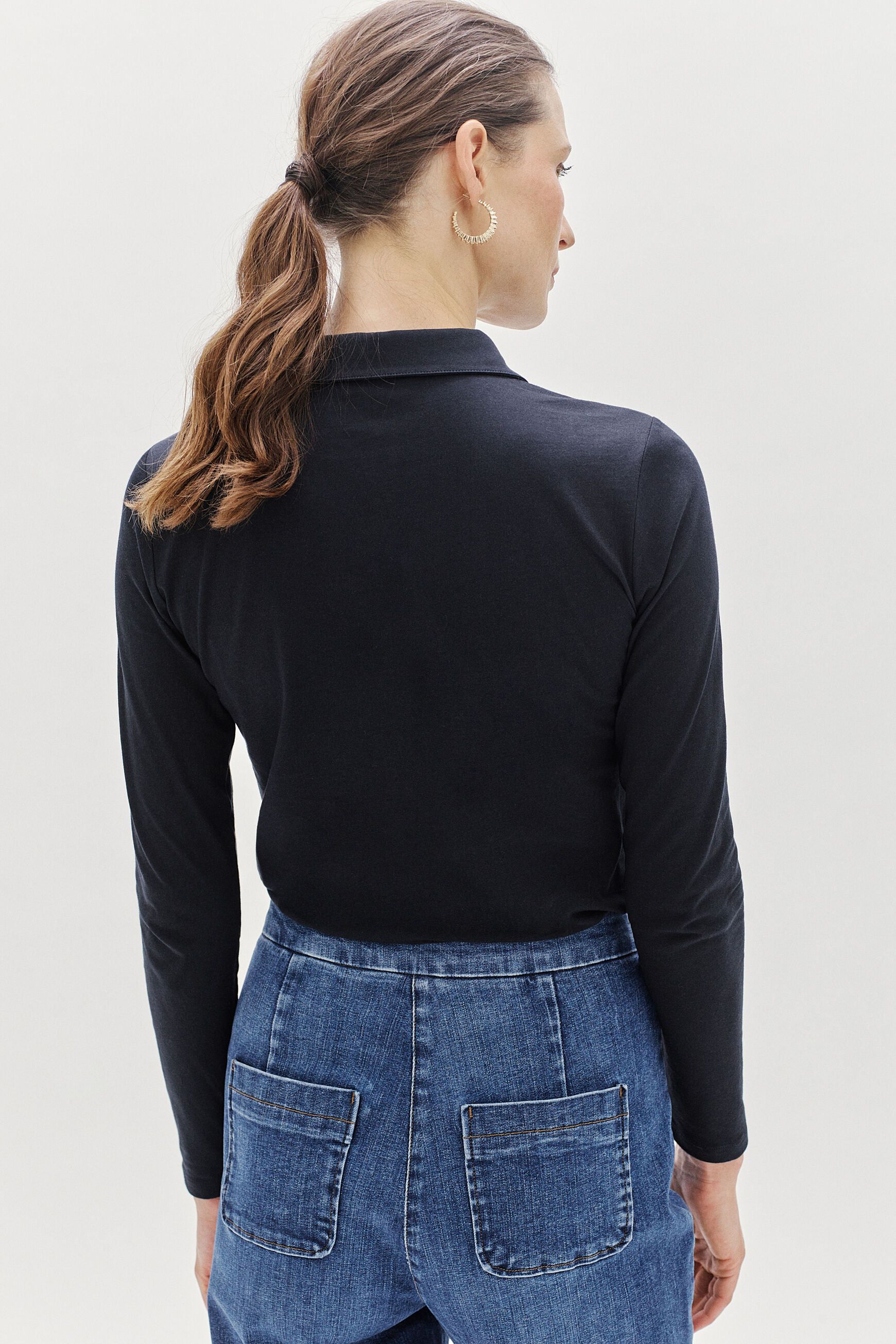 t-shirt tina b bleu marine femme