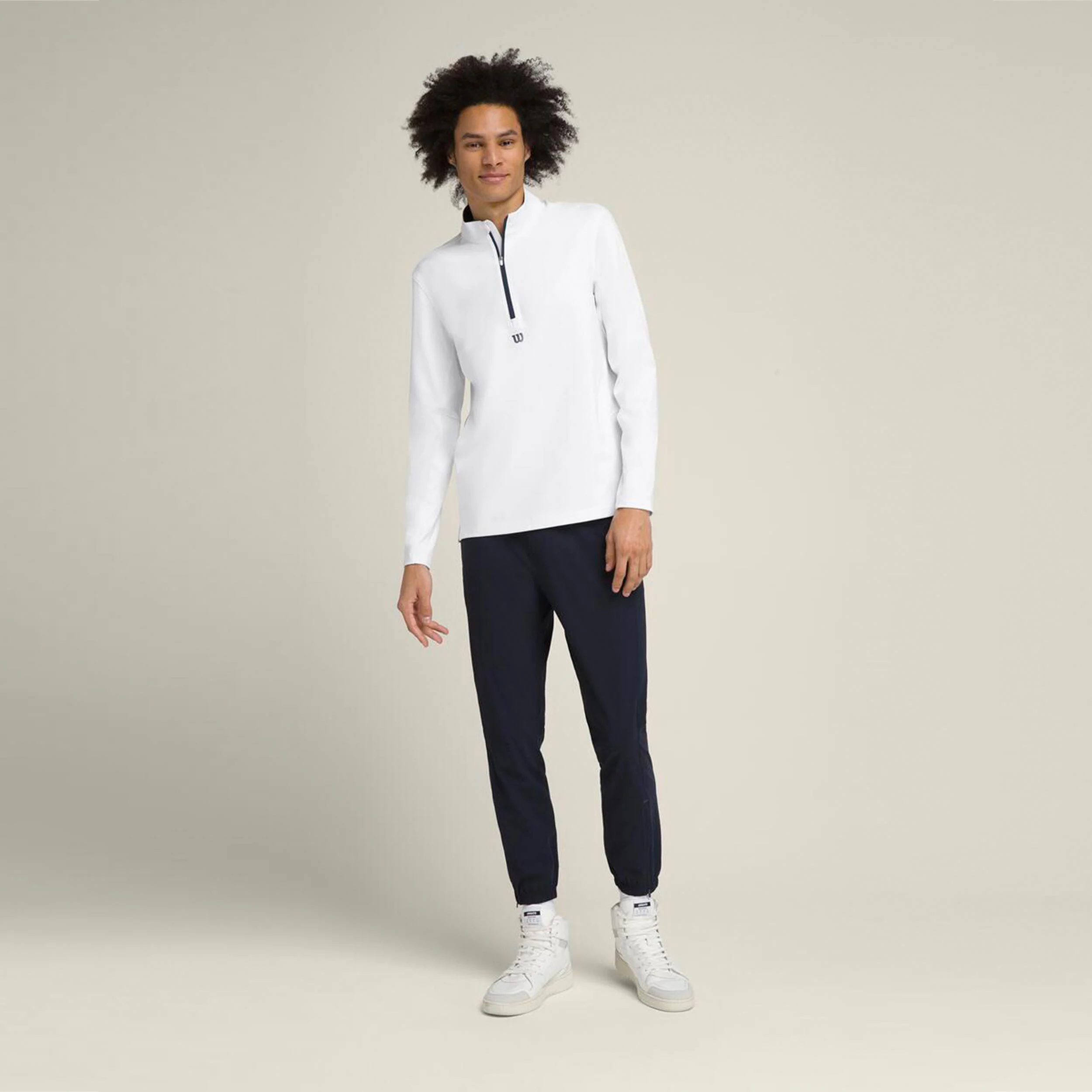 Elevate Performance 1/2 Zip Sweatshirt Herren - Weiß