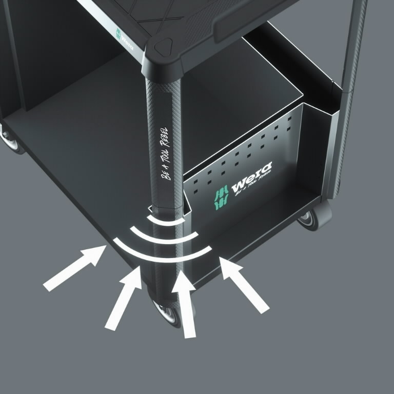 Wera 05150130001 9700 Delavniški voziček Tool Rebel 1, 78-delni