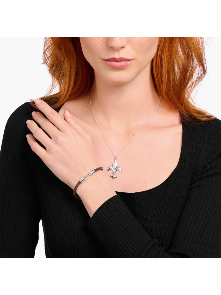 Thomas Sabo Armband in silber, braun günstig kaufen 17 cm