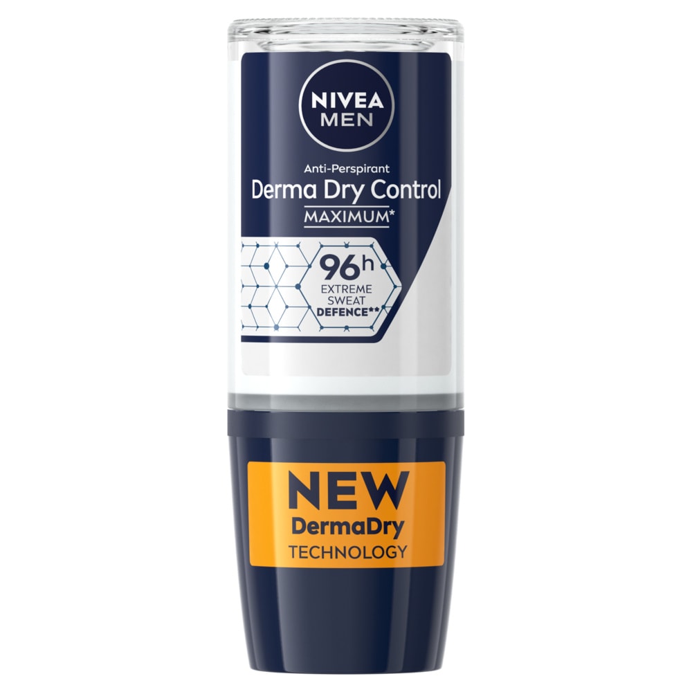 nivea DERMA DRY CONTROL - Déodorant Bille Protection excessive 96h 50ml Déodorant bille DERMA CONTROL 96H Homme