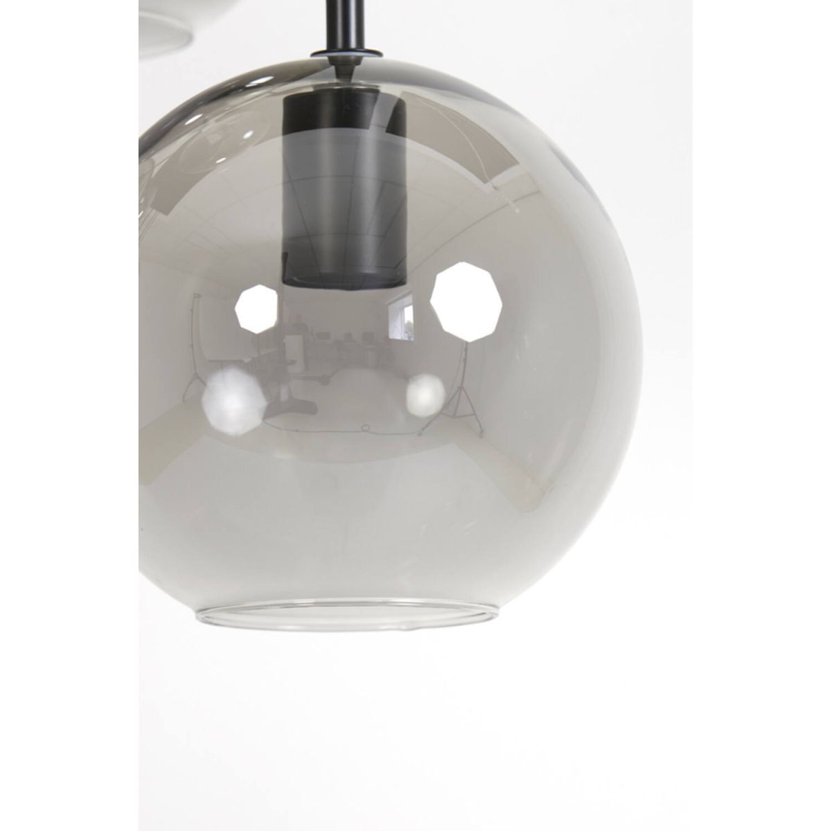 Trendhopper 10-flg Hängelampe Sali Rauchglas
