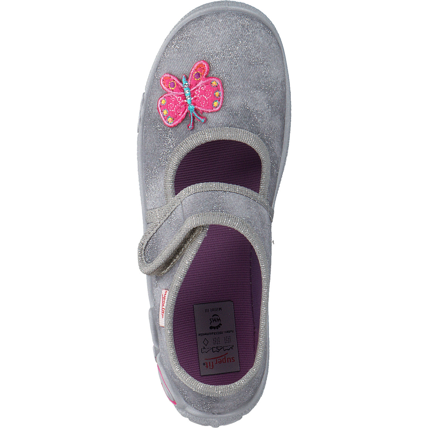 Superfit BELINDA 00288, Hausschuhe, Kinder, Grau