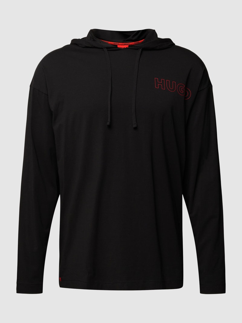 Hoodie mit Label-Print Modell 'Unite' in schwarz