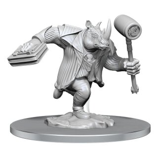 Magic the Gathering Miniaturen unbemalt 2er-Pack Freelance Muscle and Rhox Pummeler