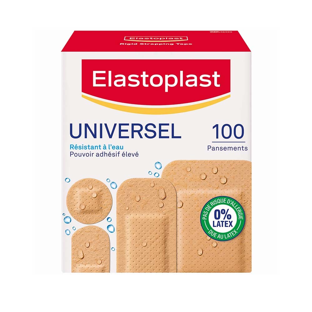elastoplast Elastoplast Universel Plastique - 100 Pansements - 4 formats Pansements
