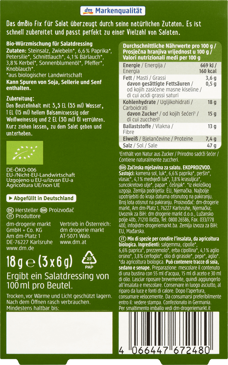 Fix für Salat 3er Pack, 18 g