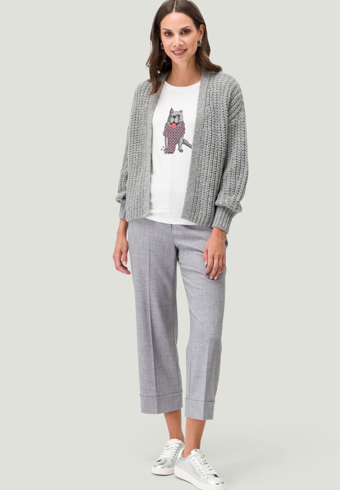 Baumwollshirt mit Motivprint