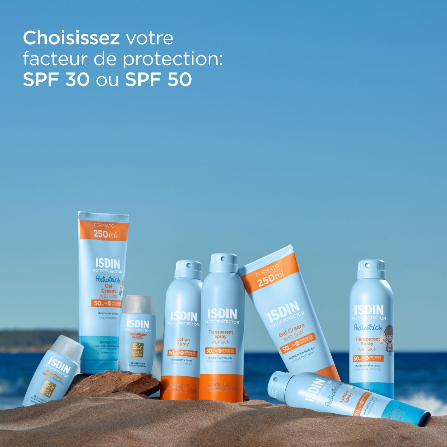 ISDIN Spray Trasparente per Pelle Bagnata