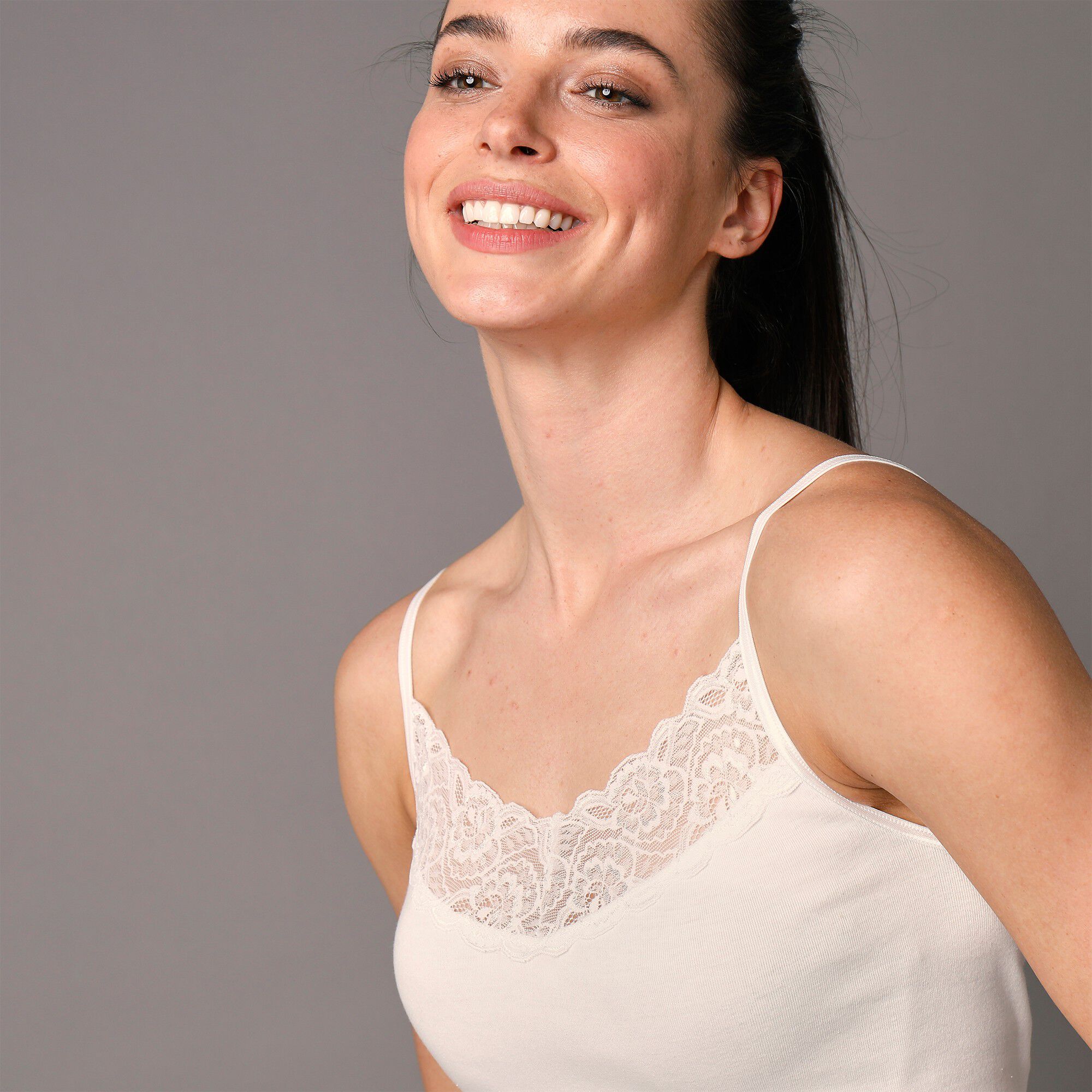Caraco coton et dentelle