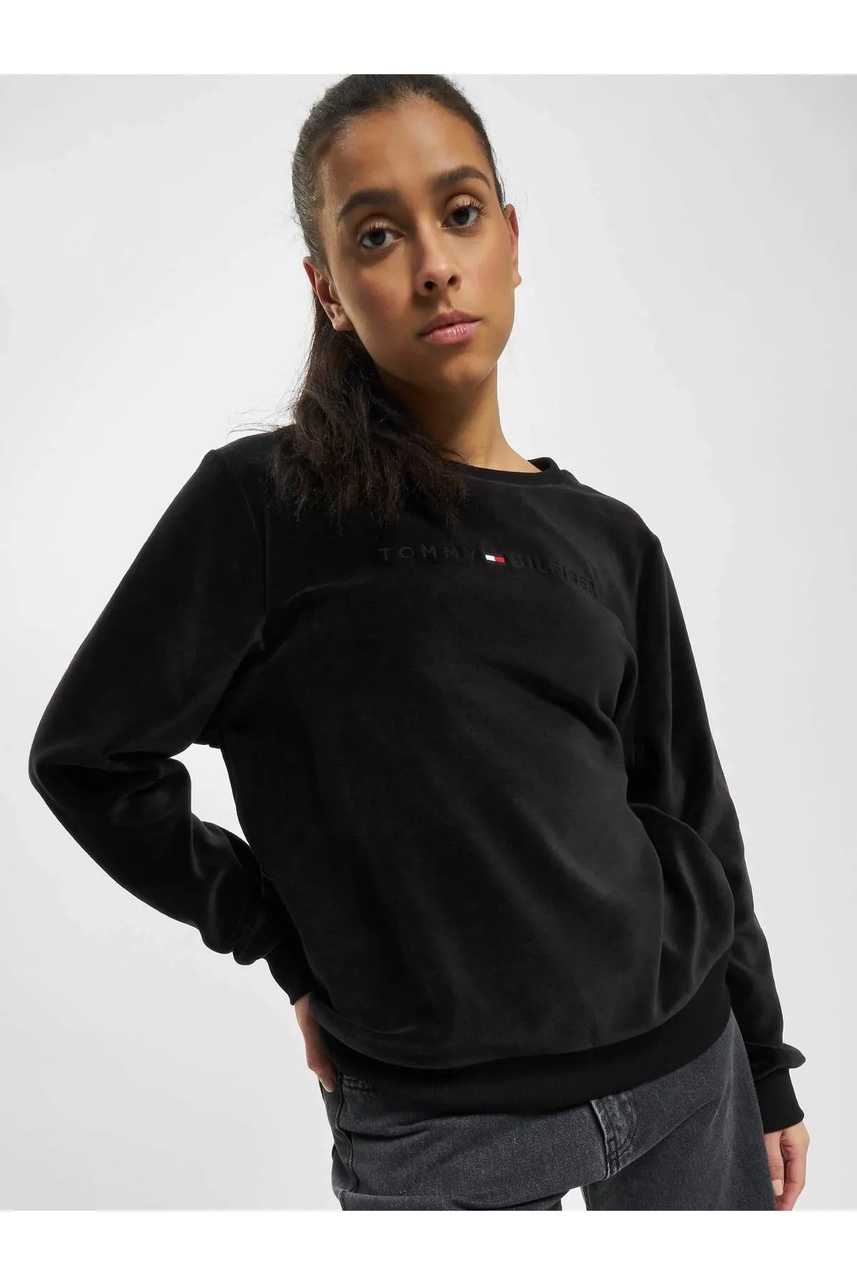 Tommy Hilfiger  Sweatshirt - Schwarz - Regular Fit