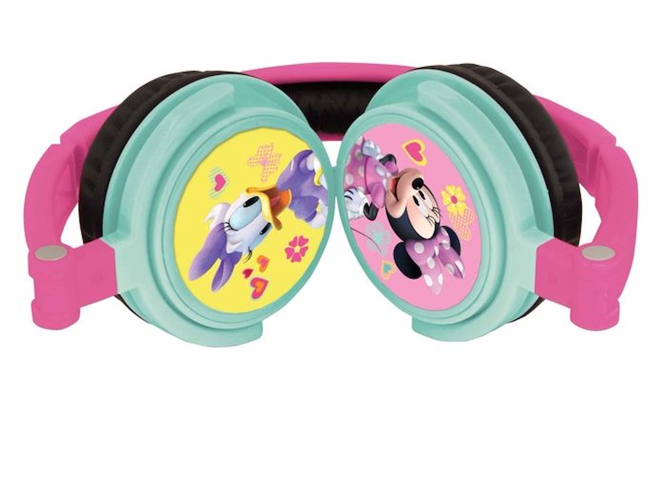 Casque stéréo filaire pliable pour enfants avec limitation de volume d'écoute Minnie rose