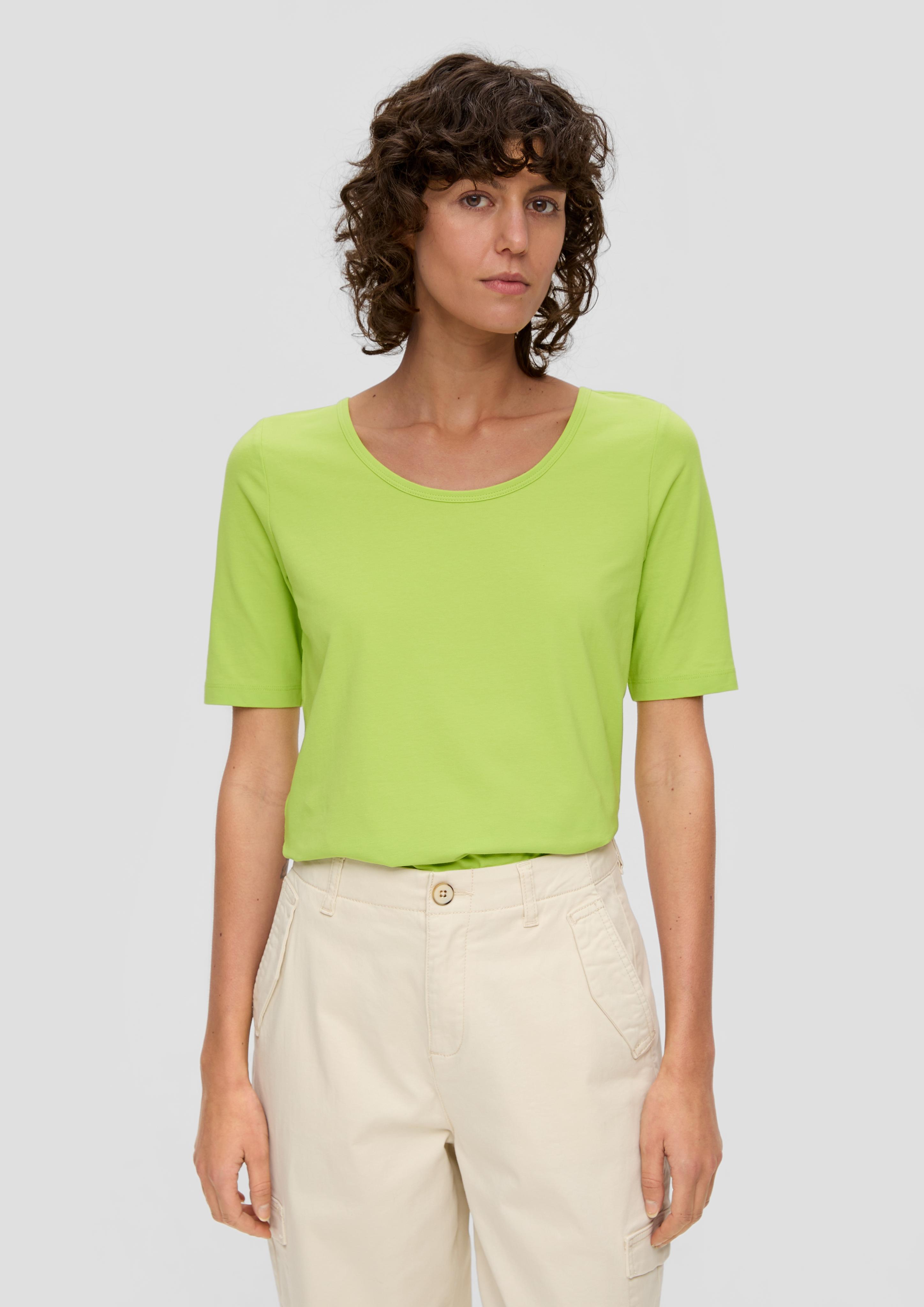 Jersey-Shirt mit U-Ausschnitt  2142196-7423