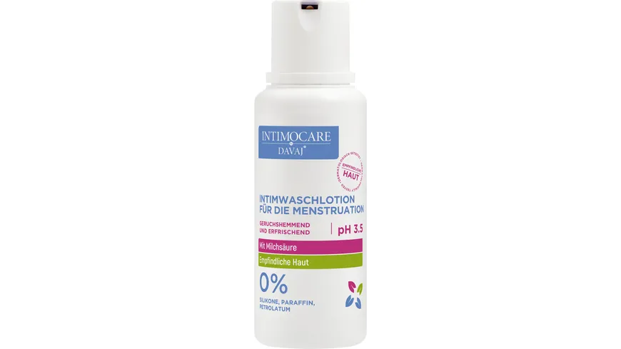 INTIMOCARE by DAVAJ Intimwaschlotion für die Menstruation 250 ml