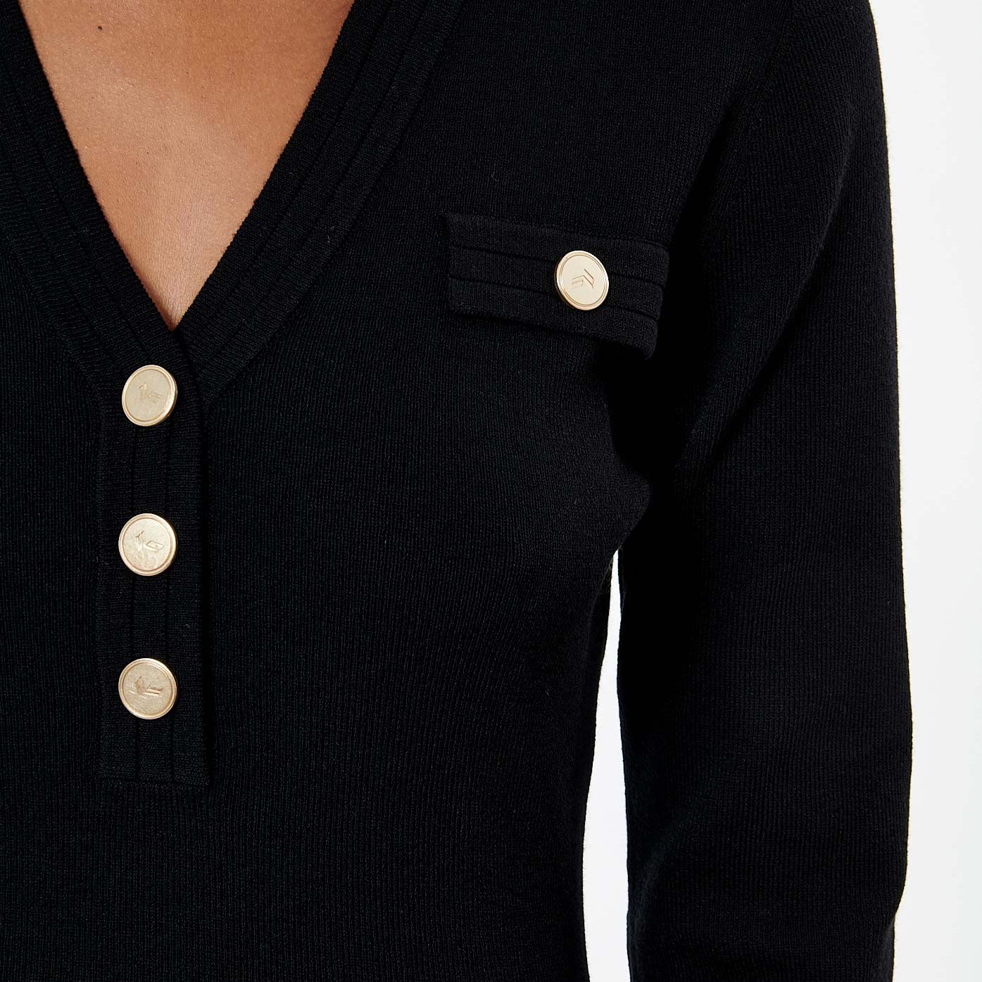 LOLA   Robe pull noir femme