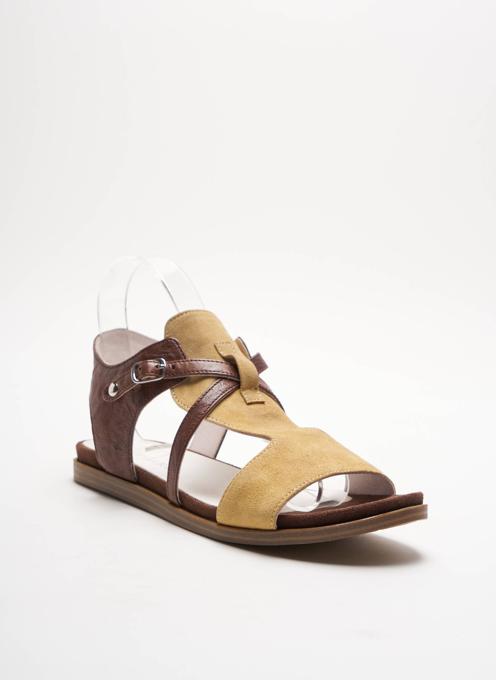 Regard Sandales Nu Pieds Femme couleur marron