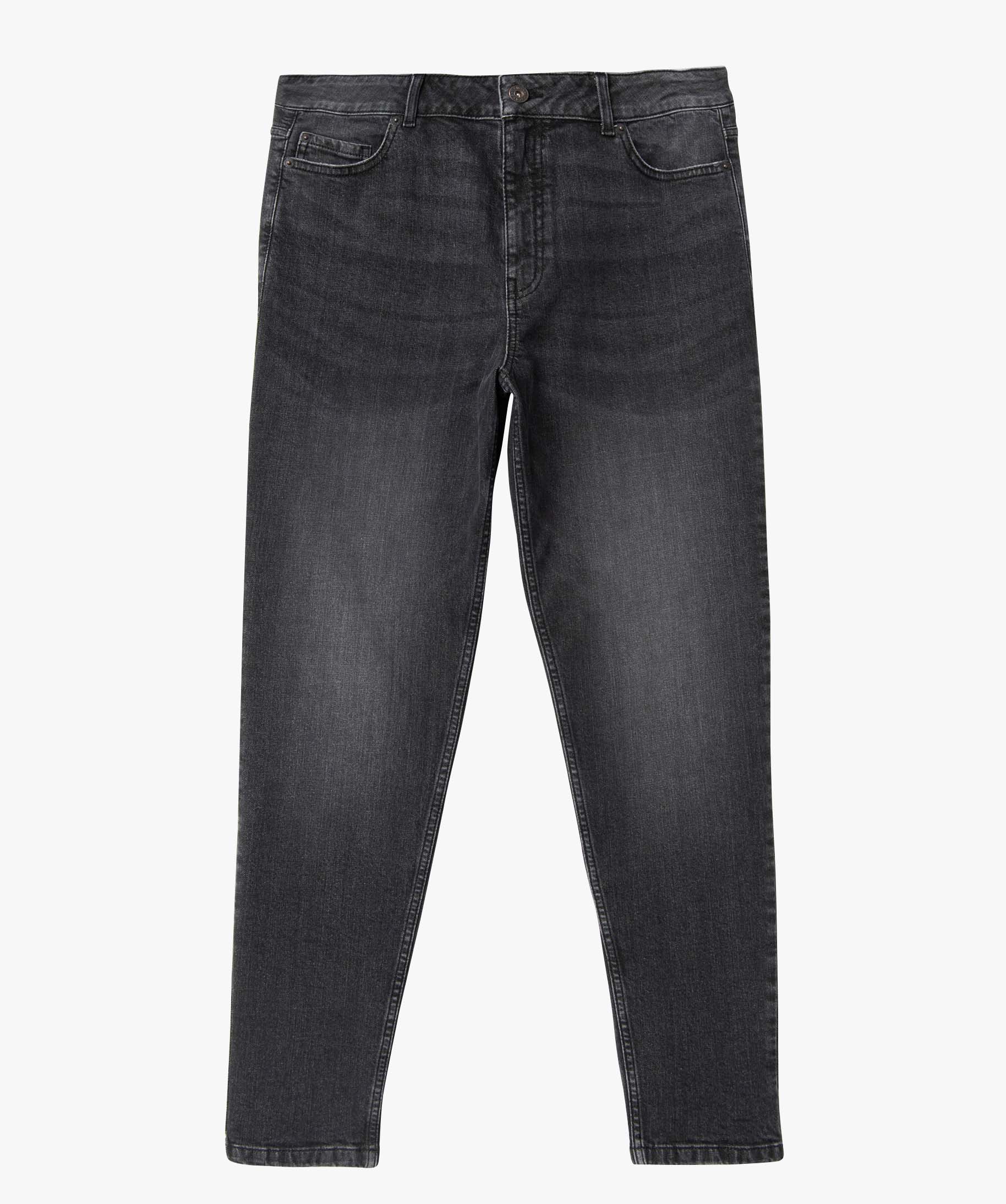 Jean homme coupe tapered et délavé stone | GEMO