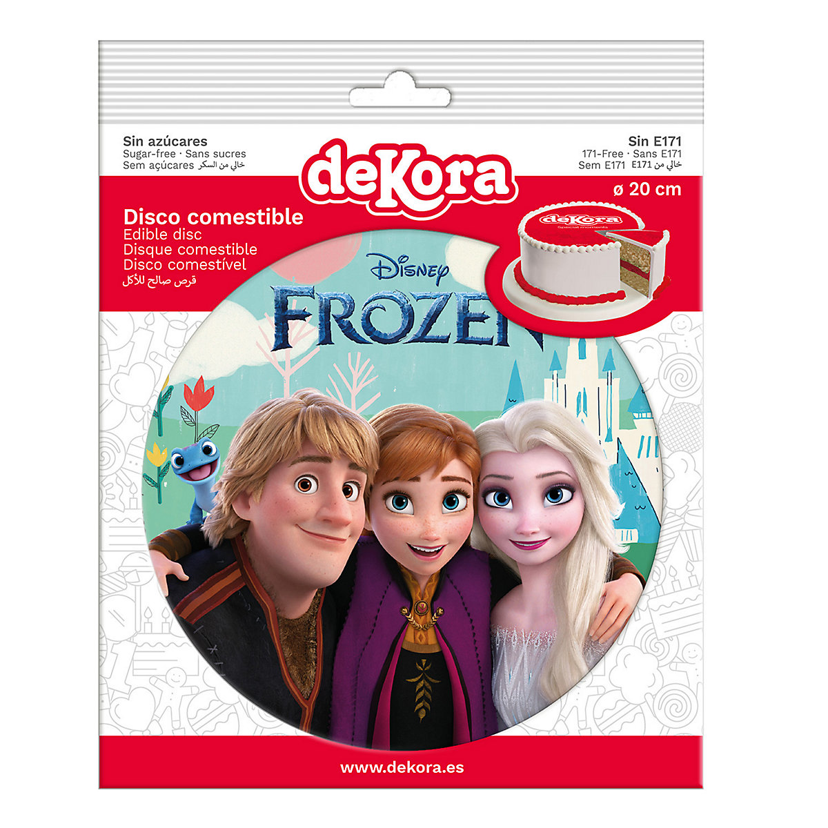 Essbare Tortenaufleger   Frozen II Elsa, Anna, Olaf 20cm