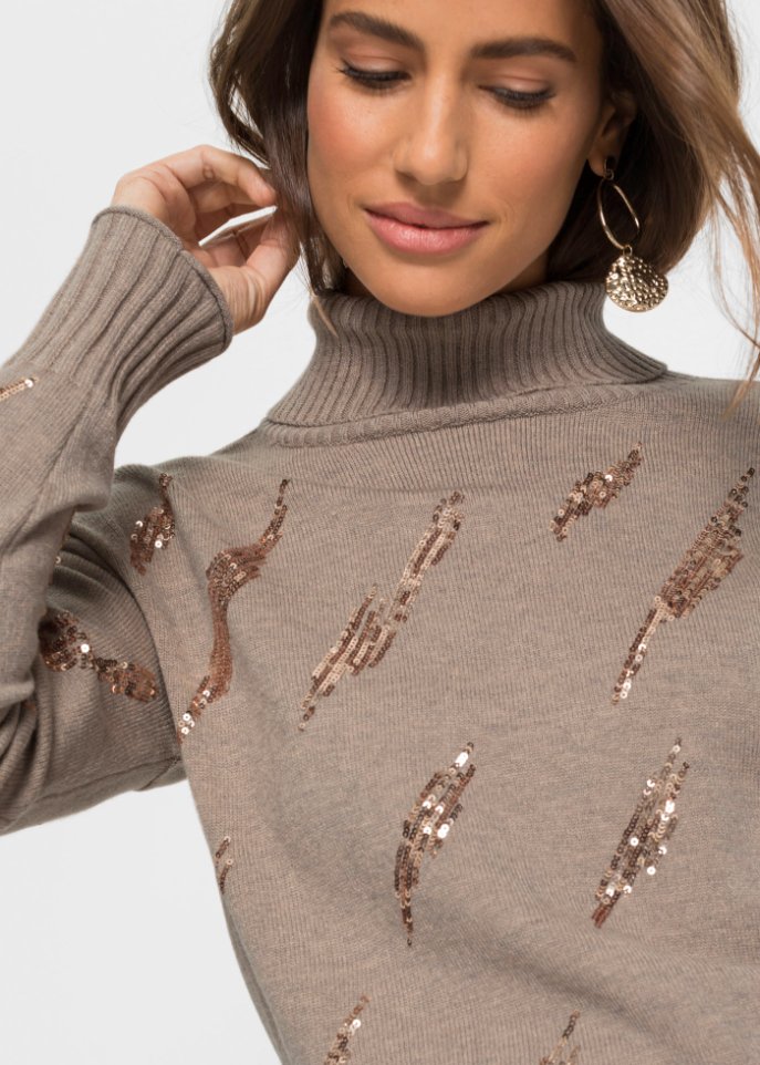 Pullover mit Pailletten