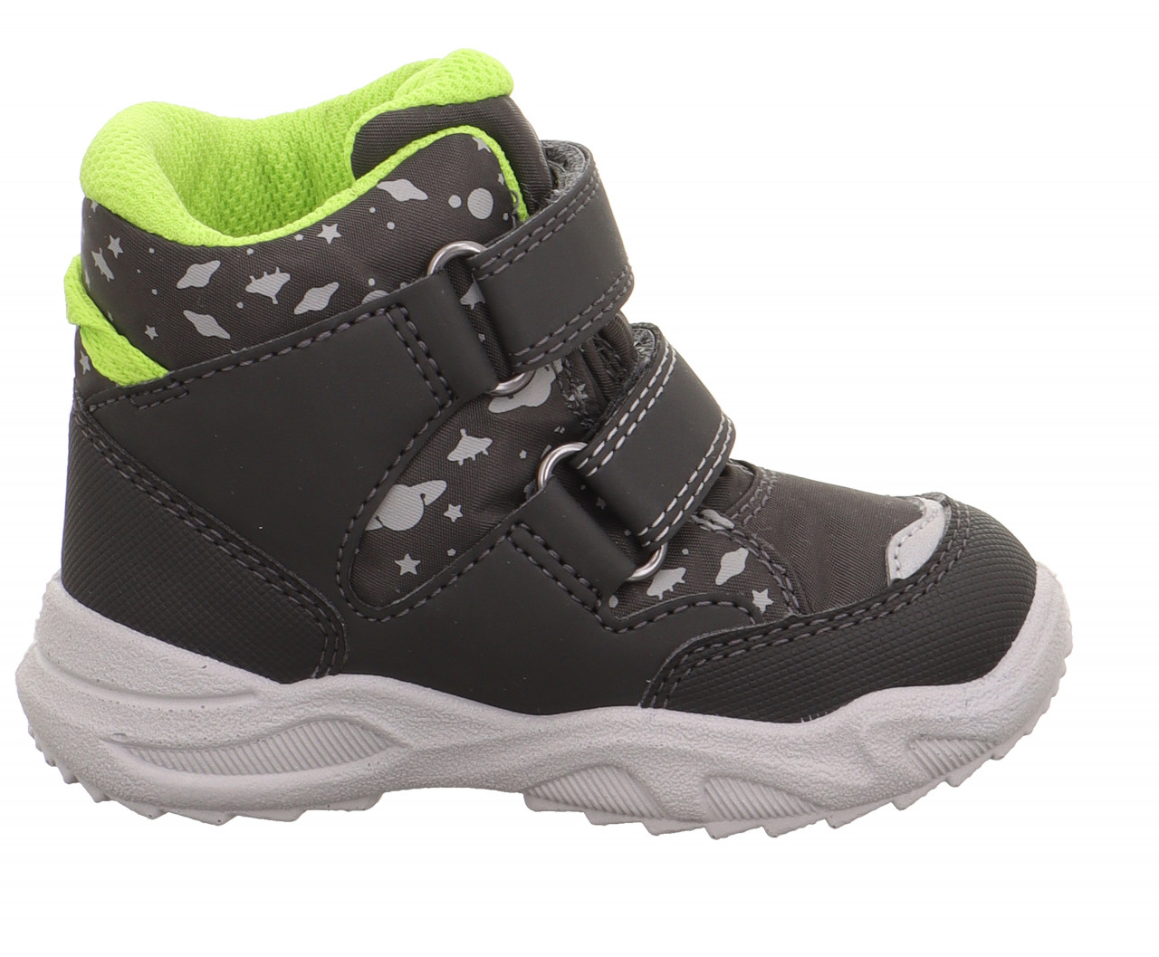 GLACIER - Grau/Hellgrün Boots mit Klettverschluss