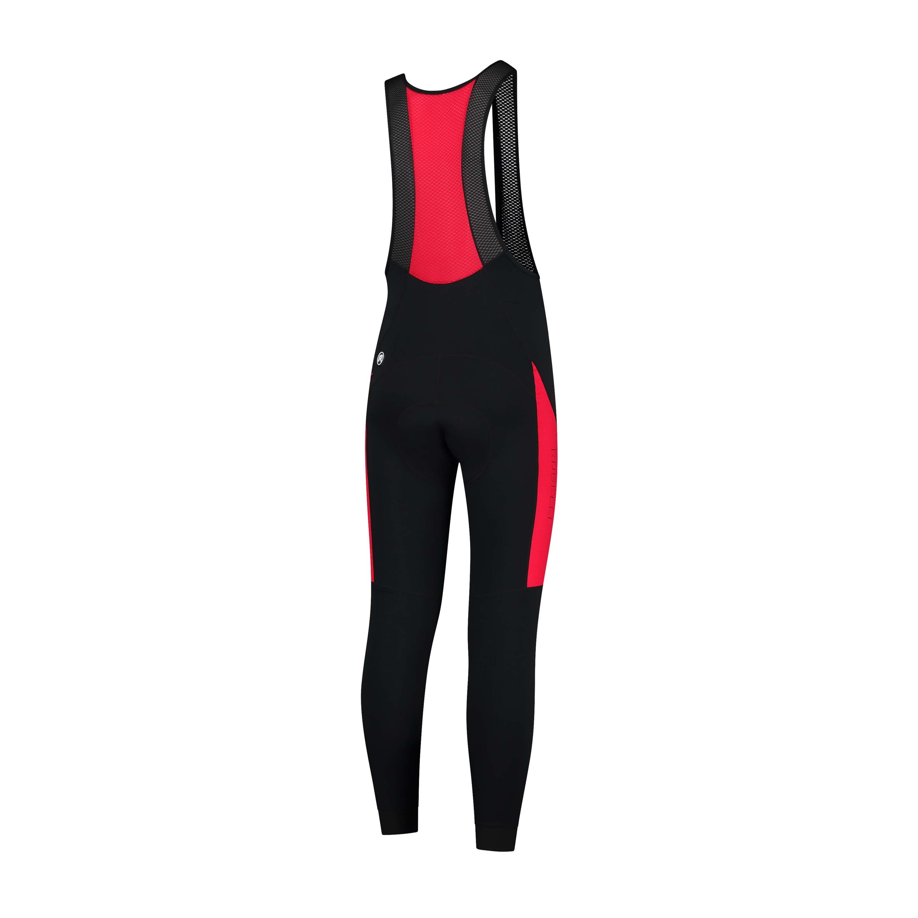 Rogelli Tyro Red Black lange Radhose mit Träger