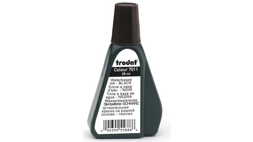 trodat Stempelfarbe schwarz 28ml 28 ml Schwarz