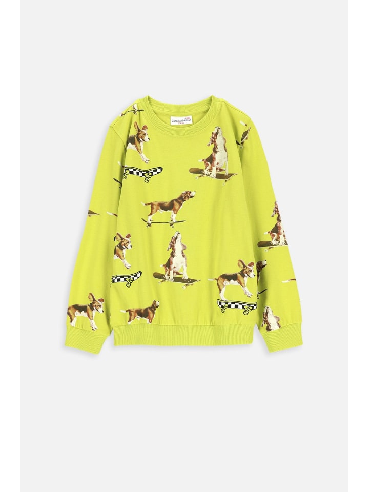Coccodrillo Langärmeliges T-shirt in limonengrün günstig kaufen 92