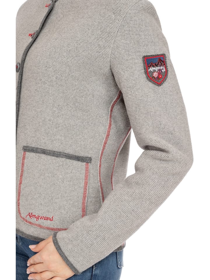 Almgwand Strickjacke STANSKOGEL in grau günstig kaufen