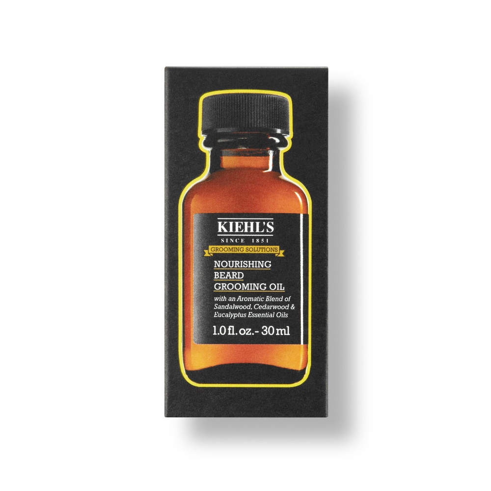 kiehl's Nourishing Beard Grooming Oil Huile de barbe nourrissante et coiffante ultra-légère