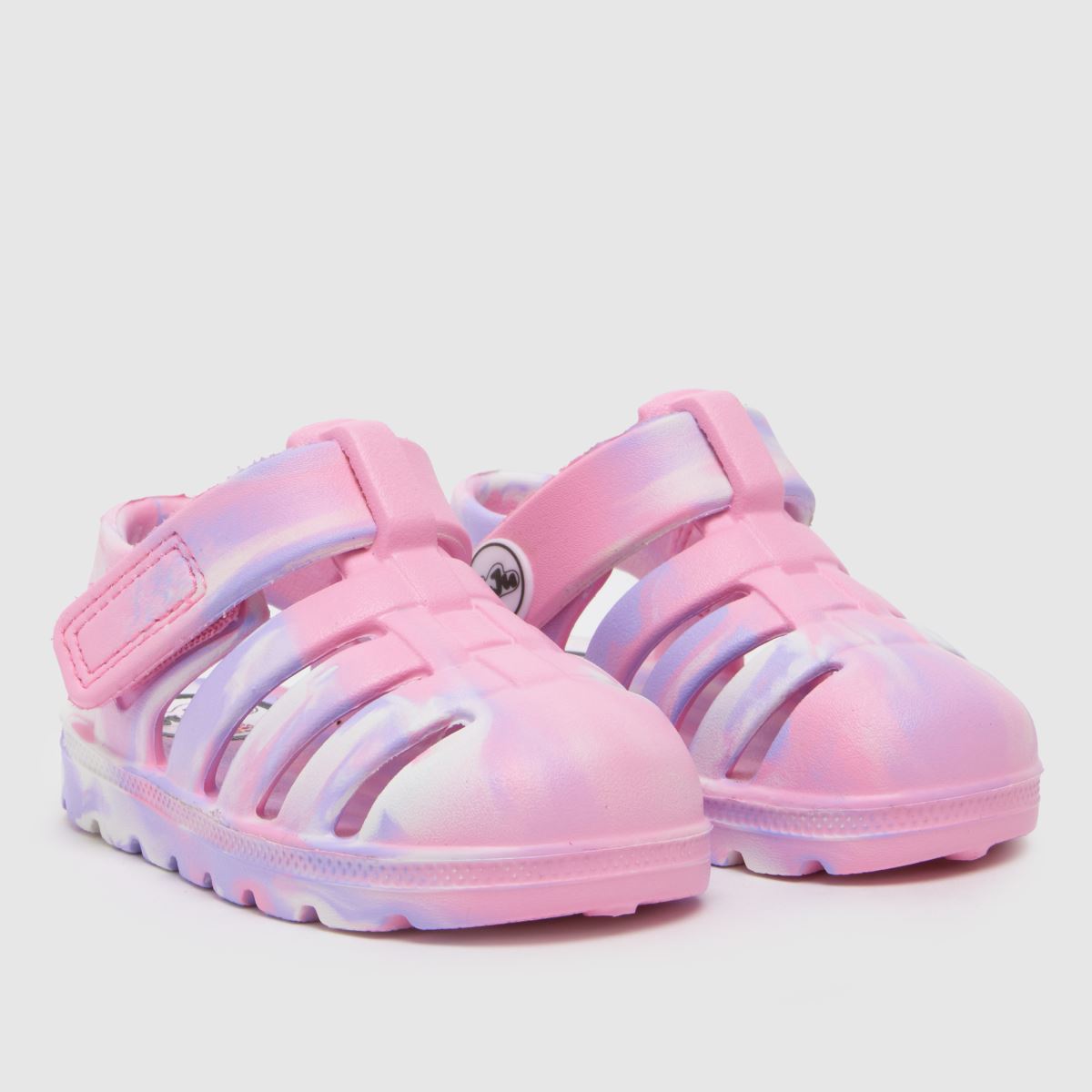 JUJU JELLIES rosa multifärgade cherub-sandaler för småbarn