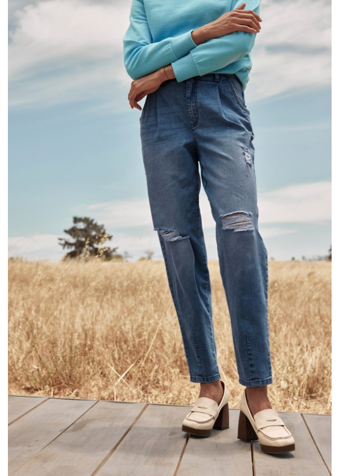 Barrel Shape Jeans mit Positive Denim #1 Fabric