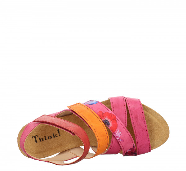 TRAUDI Sandalette - Fuxia/Kombi