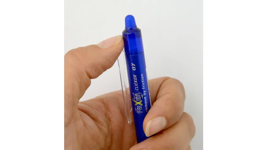 PILOT Tintenroller FriXion Clicker 0.7 (M) + Mine Blau 3er Blister blau