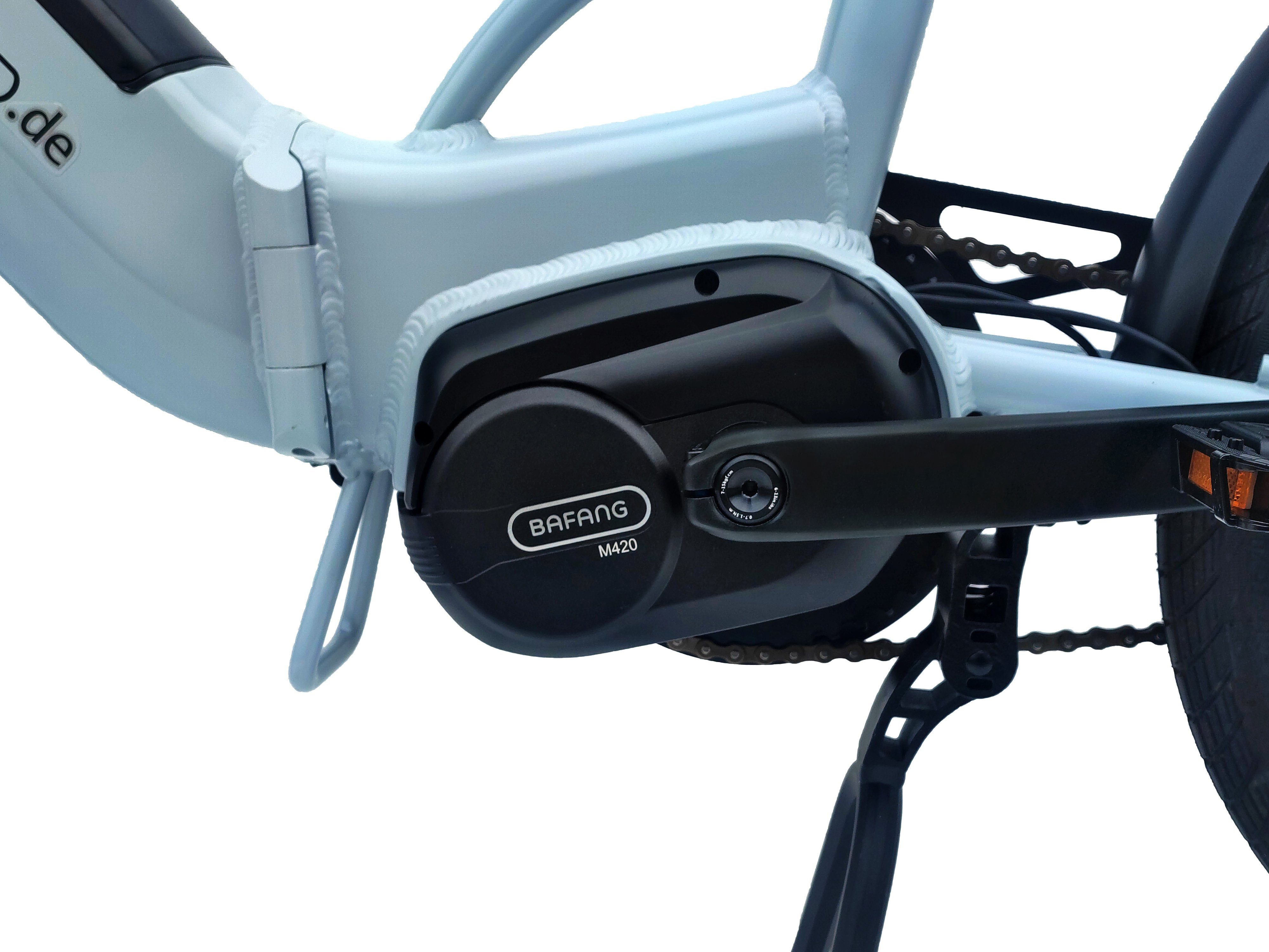 Ecofold E-Bike 20 Zoll ECOFOLD BFM420 E-bike Klapprad BaFang Mittelmotor schwarz, 8 Gang Shimano, Nabenschaltung, Mittelmotor