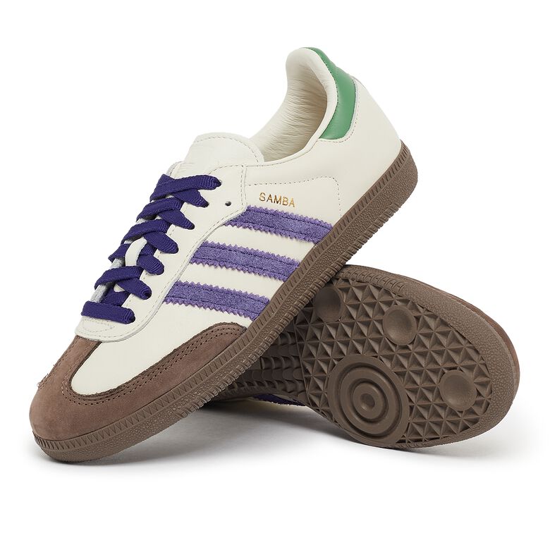 adidas Originals Wmns Samba OG off white/collegiate purple/preloved green